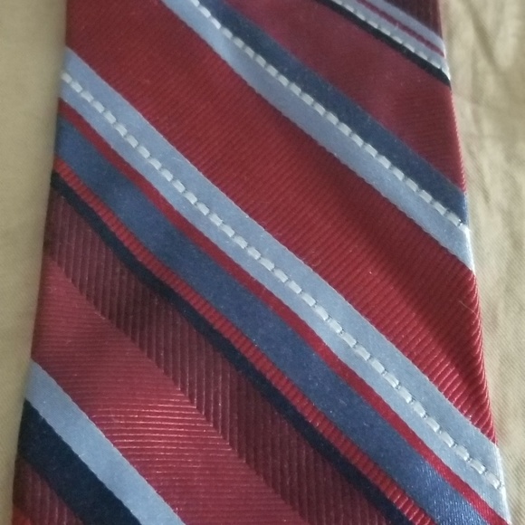 Tommy Hilfiger | Accessories | Tommy Hilfiger Red Stripped Tie | Poshmark